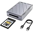 USB4.0 40Gbps CFexpress Type B Card Reader, CFexpress 4.0 Type B Reader for Professional Filmmakers, Photographers, Optimized for Express Transfer of Files/Large Storage, USB-C to C Cable Included