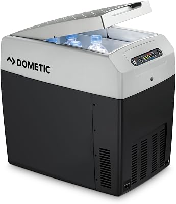 TropiCool TCX 21 Nevera Eléctrica Portátil, 20 l, mini nevera para coche, camión, barco y autocaravana, 12/24 V y 230 V