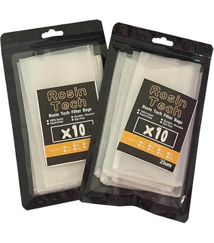 Gutenberg's Dank Pressing Co 3x6" Rosin Bags – 50 Pack, 90 Micron, Premium Nylon For Dab Press
