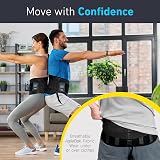 Clever Yellow Back Support Belt Lumbar Belt Lower Back Pain Men Women (L) view 6