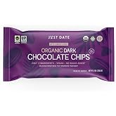 Just Date Organic Date Sweetened Dark Chocolate Chips / 65% Cacao / Vegan / No Sugar Added / Only 3 Ingredients / Low Glycemi