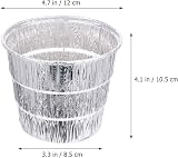 DOITOOL 12PCS Foil Tray Grease Bucket Liner for Smoker & Grill view 3