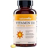 NatureWise Vitamin D3 2000iu (50 mcg) 1-Year Supply for Immune Support, Healthy Muscle Function, and Bone Health - Non-GMO, Gluten Free in Organic Extra Virgin Olive Oil, (Mini Softgel), 360 Count