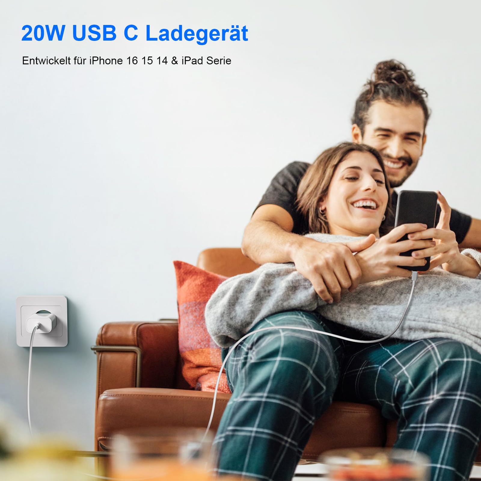 20W USB C Adapter, USBC Netzteil Ladegerät für iPhone 17/16/16Pro/16Pro Max/16Plus/15Pro/15Pro Max/15Plus/14/13/12/11 SE, iPad, Ladeadapter USB C PD3.0 Stecker Charger Netzstecker Schnellladegerät 7