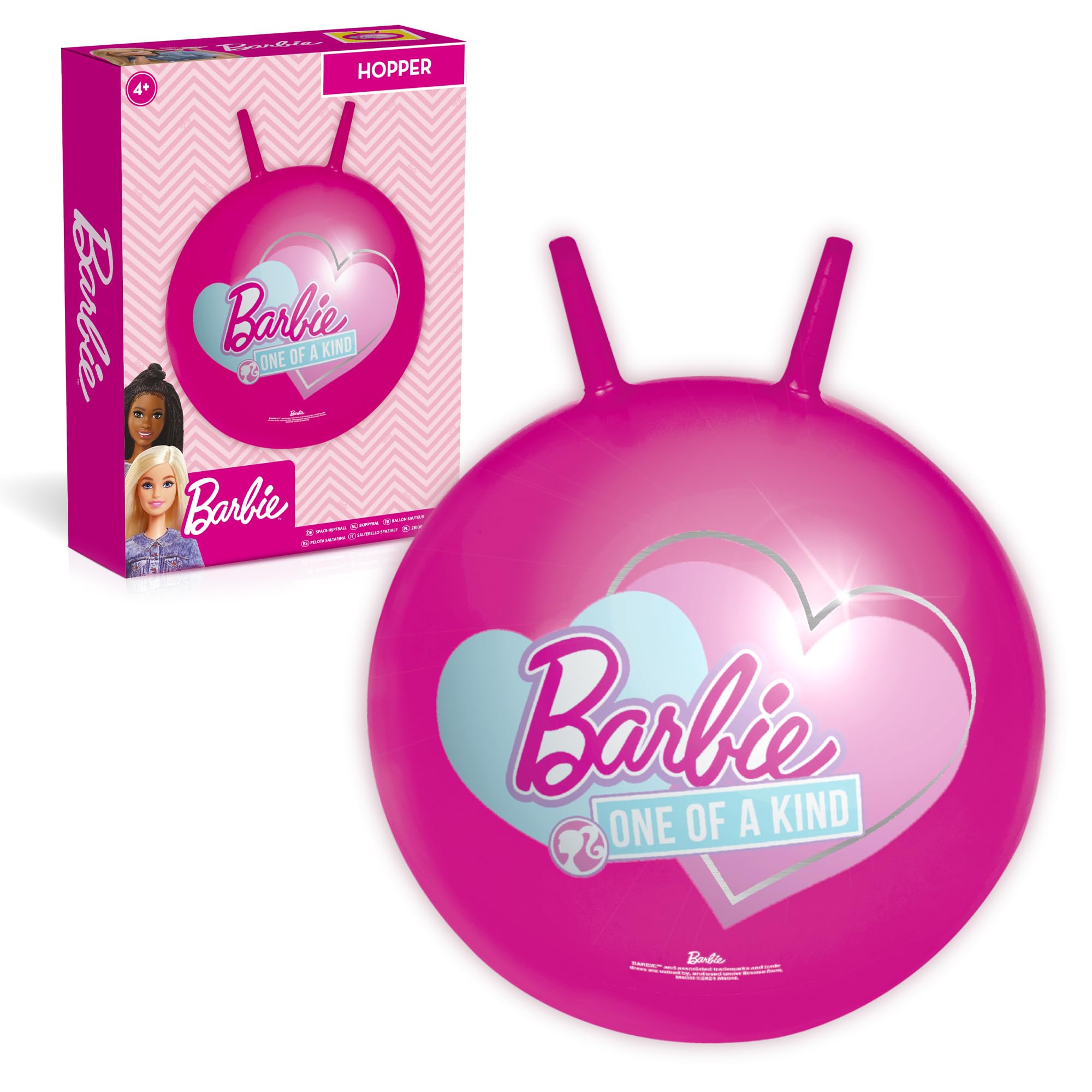 Abeec Barbie Space Hopper - Kids Outdoor Toy For Toddlers Aged 3, Summer Garden Toy, Ideal Barbie Gift