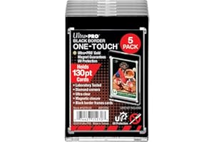 Ultra Pro 15270 - 130PT Black Border UV One-Touch Magnetic Holder (5 Count Retail Pack)