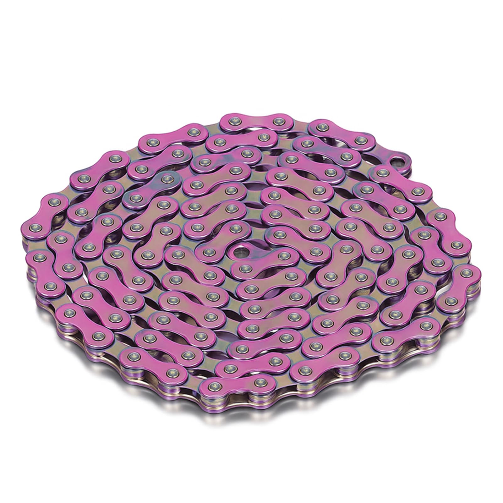 VBESTLIFE Bicycle Chain, 10 Speed Colorful Bicycle Chain Road Bike Ultralight Chain with Buckle