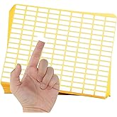 Pack of 6480, 45 Sheet White Rectangle Labels Small Blank Stickers Self Adhesive Writable Stickers for Office Home DIY Craft Supplies 0.3 x 0.8 Inch
