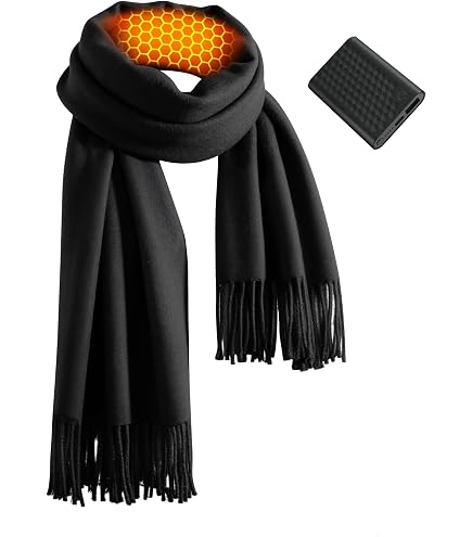 ActionHeat AA Battery Heated Fleece Scarf at Amazon Women's