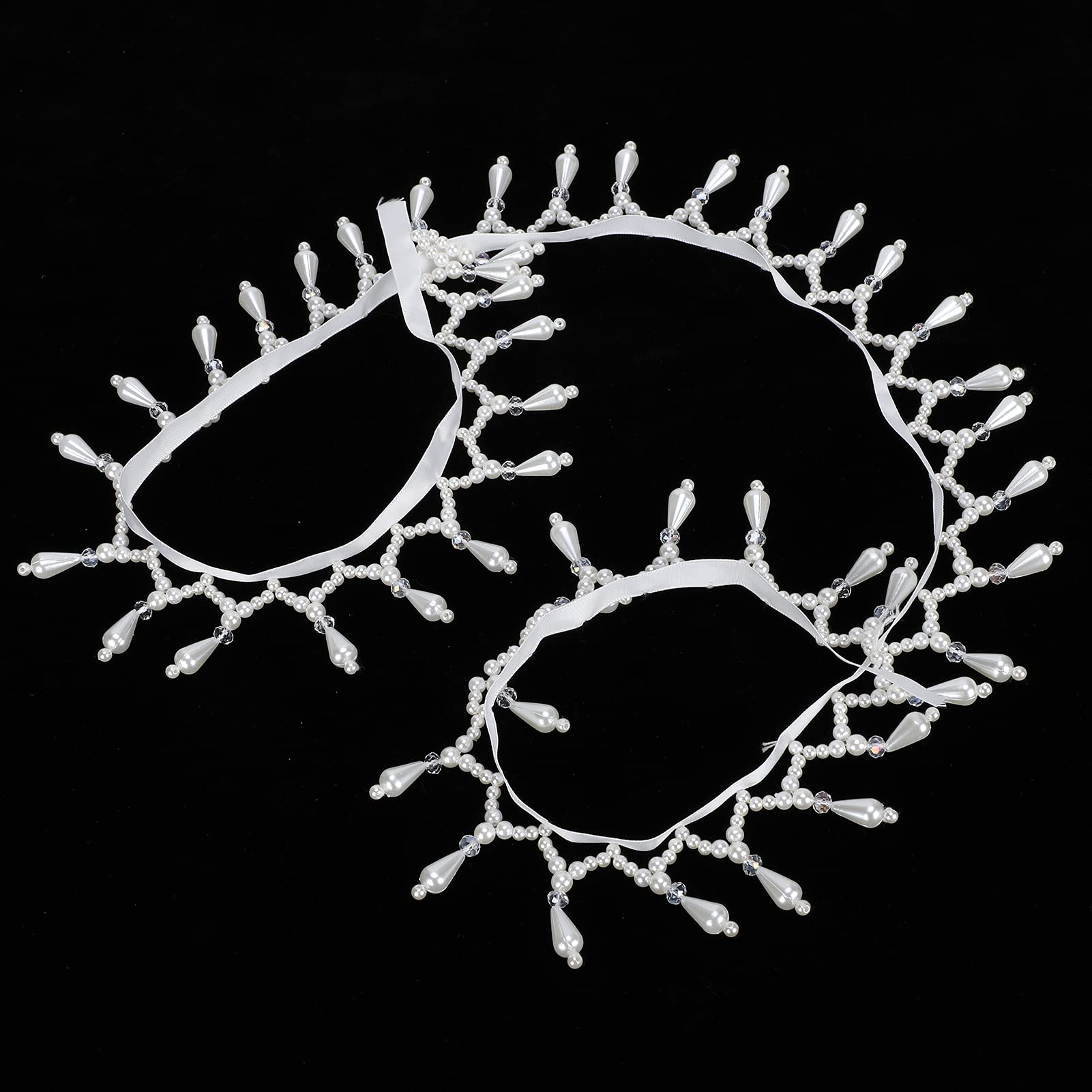 Premium Pearl Beaded Tassel Fringe Trim Ribbon for Curtains, DIY Clothes, Home Decor Accessories, and Window Treatments (4.5cm)