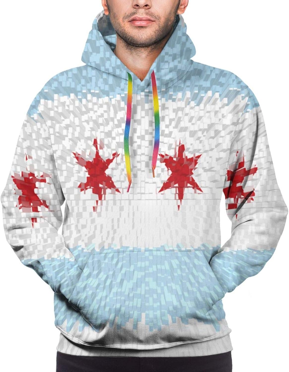 100 polyester white hoodie