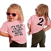 AG AGUU It’s Me I’m The Birthday Girl Shirts Kids Toddler Baby Girls Birthday Tees T-Shirt Party Outfits Tops 1-12 Years