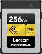 Lexar Professional GOLD 256GB CFexpress Type B Card 1750MB/s PCIe 3.0 NVMe