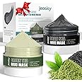 jeosisy Face Clay Mask-Facial Dead Sea Mud Mask,Green Tea Mud Mask,Purifying Pore,Remove Blackheads,Control Oil,Anti Aging,Travel Size Mother's Day Gift Sets for Women and Men-2.8Oz*2