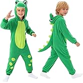ROC PARTY Onesie Kids Halloween Christmas Winter Pajamas Cosplay Sleepwear One Piece Animal Pajamas for 4-16 Years Girls Boys