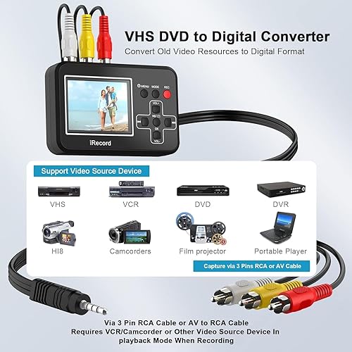 Video to Digital Converter, VHS to Digital Converter to Capture
