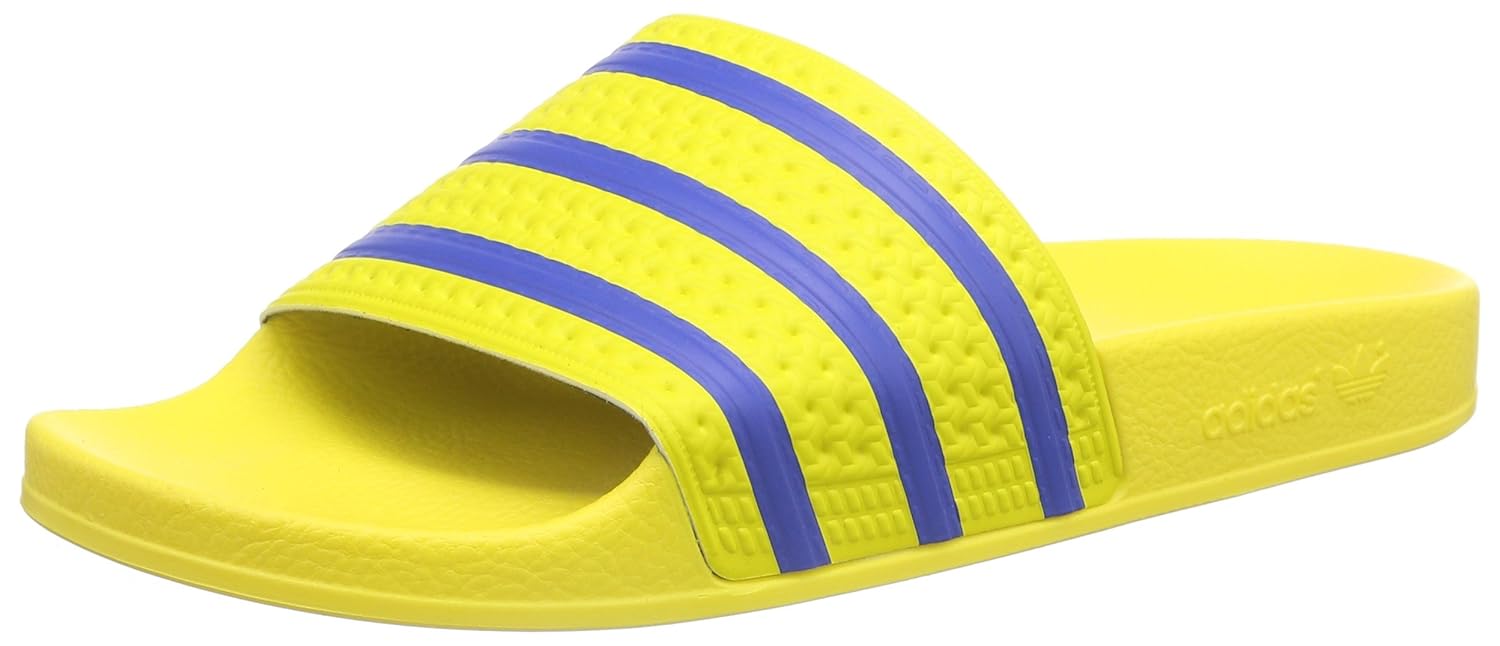 adidas yellow slippers