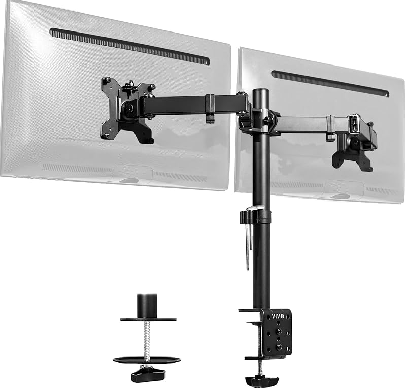 VIVO STAND-V002 Dual Monitor Desk Mount Heavy Duty 30 inch 10 kg each