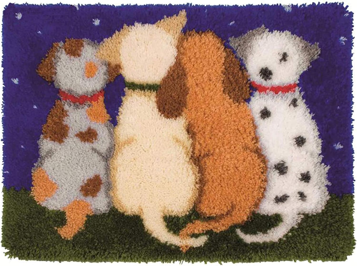 Dog Latch Hook Kit DIY Rug Making Kit Sewing Tapestry Kits Crochet Kits