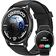 Parsonver Smart Watch for Men Women(Answer/Make Calls), 5ATM Waterproof Swimming Monitor, 44mm HD Screen Fitness Tracker 100+ Sport Modes, Heart Rate Sleep Monitor, Smartwatch for Android iOS, Black