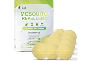 RIBRAVE Mosquito Repellent Outdoor Powerful Outdoor Mosquito Repellent for Patio 10 Pack Mosquito Repellent Outdoor for Yard, Camping, Child&Pets Friendly