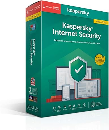 Kaspersky Internet Security 2021 Mise à jour (1 Poste / 1 An) Amazon