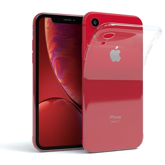 EAZY CASE Hülle für Apple iPhone XR Schutzhülle Silikon, Ultra dünn, Slimcover, Handyhülle, Silikonhülle, Backcover, Durchsic