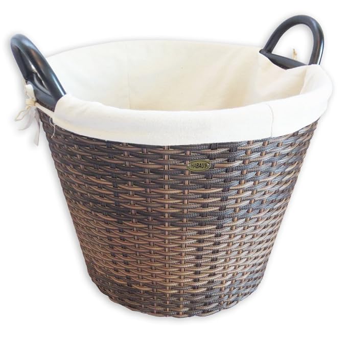 Habau 2712 Feuerholzkorb 48 cm aus Polyethylen