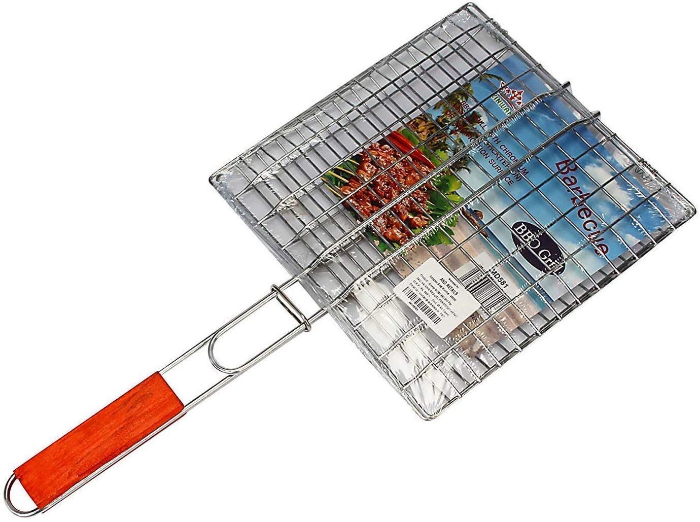 Buy Inllex Portable Barbecue Mini BBQ Grill Net Stainless Steel Roast Grilling Tray Chromium