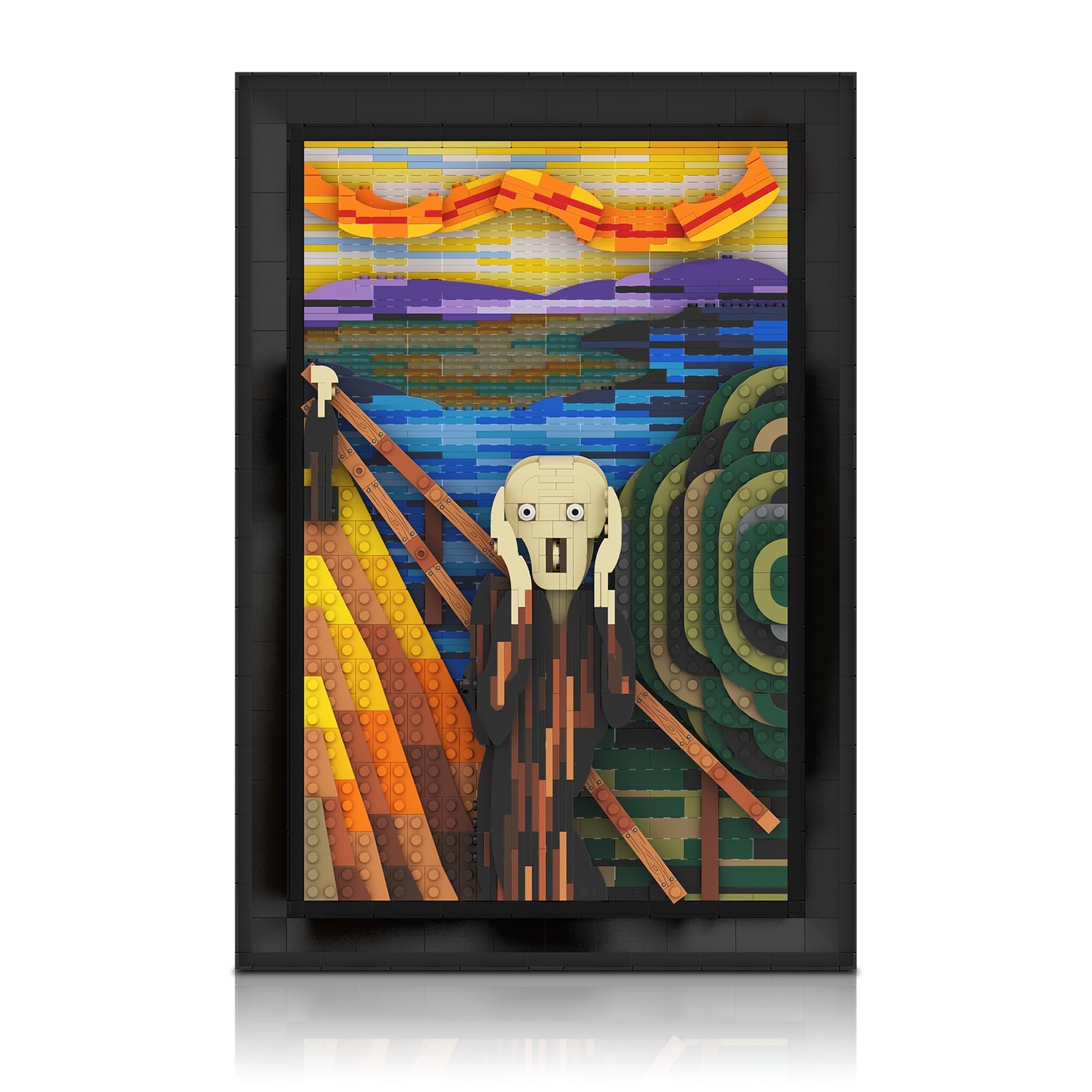 Photo 1 of Sosuy The Scream Building Set- Wall Art Decor Building Blocks for Adults. Home Decor Room Decor Aesthetic Christmas Halloween Birthday Thanksgiving for Kids Boys Girls Men, Women and Art Lovers Gift