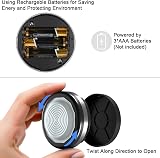 Starxing Puck Lights with Remote, Under Cabinet Wireless LED 6 Pack Battery view 2