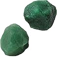 Apengshi Green Aventurine Raw Crystals 2PCS Natural Rough Rocks Healing Crystal and Stones DIY Raw Stones Meditation Fountain Garden Home Decor