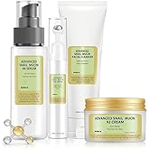 Collagen Skincare Set For Teen Girls, Anti Wrinkle & Repair Face Skin Care Gift Set With Face Cleanser, Serum, Face Cream, Eye Cream, 4 PCS Peptides Facial Kit Travel Size For Women.