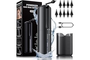 WEUANY Ear Wax Removal - Electric Ear Cleaner - Ear Cleaning Kit - Ear Irrigation Kit Safe Ear Irrigation Flushing System with 4 Pressure Settings - Effective Ear Wax Removal Tool for Earwax Buildup