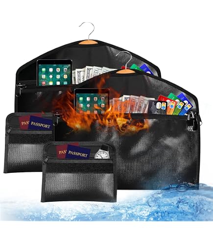 Cosmos 2-Pack Hanger Diversion Safe Bag – Hidden Pocket Zipper Pouch For Travel, Home, Hotel (Water-Repellent, 18" X 7")