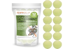 Snake Balls, Made with Natural Ingredients, Long-Lasting, for Outdoor & Indoor Use, Resealable Bag (12)
