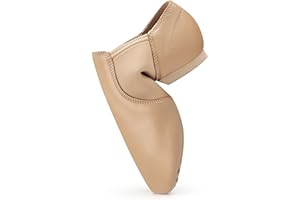 Stelle Jazz Shoes for Women Men Leather Upper Slip-on Dance Shoes Unisex
