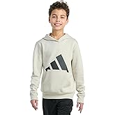 adidas Boys Long Sleeve Essential Big Logo Fleece Pullover Hoodie