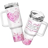 34HD Mothers Day Gifts for Mom Daughter, Mom and Daughter Tumbler with Handle and Straw, 40oz Mommy Insulated Tumbler, Mama Coffee Mug, Inspirational Gifts for Mum Women Christmas Gift