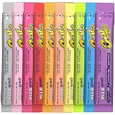 Sqwincher Qwik Stik ZERO Electrolyte Powder Packets, 200 Ct Bulk Variety Pack | Sugar Free Hydration Drink Mix for Workplace &amp; Sports | 4 Flavors, Fruit Punch, Orange, Mixed Berry, Strawberry Lemonade | Single Serve Variety Pack