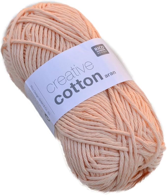 Rico creative cotton aran Colour apricot &61cotton Crochet Yarn Knitting Amazon.co.uk Kitchen