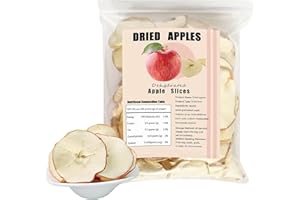 YUULUNCHUN Apple Slices, Apple Chips, Dried Apples-Fuji Apples, Natural Sweetness, Nutrient-Dense, On-the-Go Snacks, Chewy Resilience & Concentrated Aroma, Dehydrated Fruit for Simmer Pot Mix