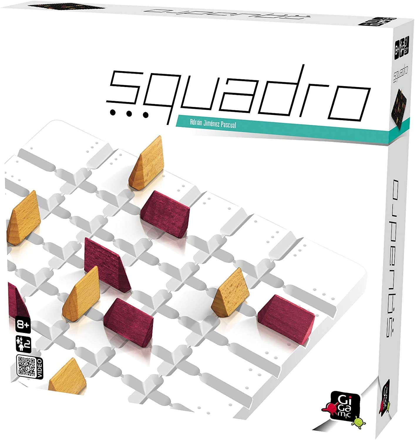 GIGAMIC Squadro Mini Family Game Wooden Game 2 Players From 8+ 20 Minutes German Multilingual