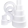 Silverlake Kuchen-Dummy-Set – 5-teilig, Stapelbar, Aus EPS-Schaum – Für Torten, Deko & Bastelprojekte