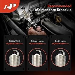 A-Premium Iridium Platinum Spark Plugs Compatible