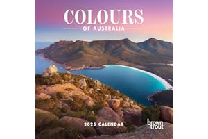 Colours of Australia | 2025 12 x 24 Inch Monthly Square Wall Calendar | BrownTrout | Travel Scenic Oceania Photography