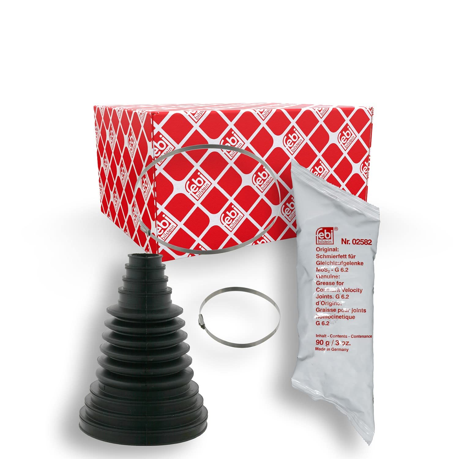 febi bilstein 06175 CV Boot Kit universal, with metal clips, pack of one