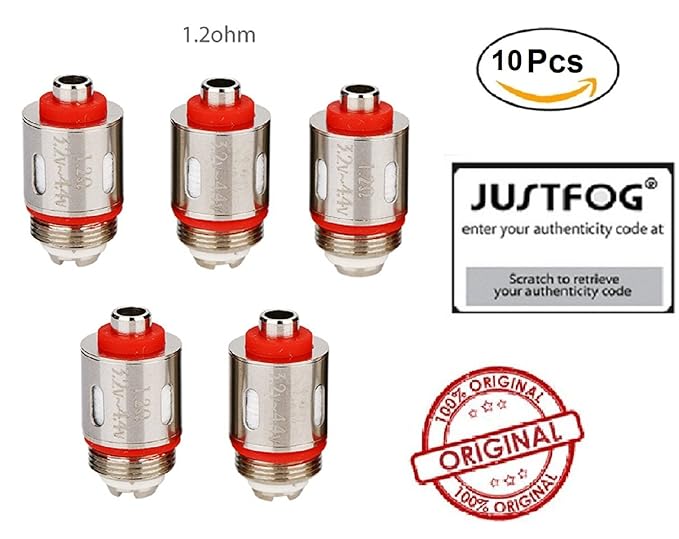 ORIGINALPRODUKT verdampferköpfe justfog q16 Justfog 1,2 (10 pcs) Justfog P16A & P14A & Q16 & Q14 & S14 & G14 & C14