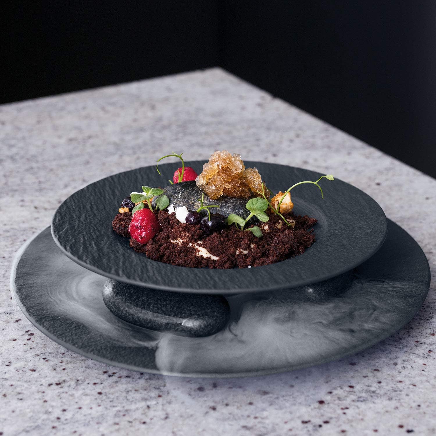 Villeroy & Boch - Manufacture Rock pizza plate, premium porcelain, dishwasher-safe, microwave-safe, black - Image 5