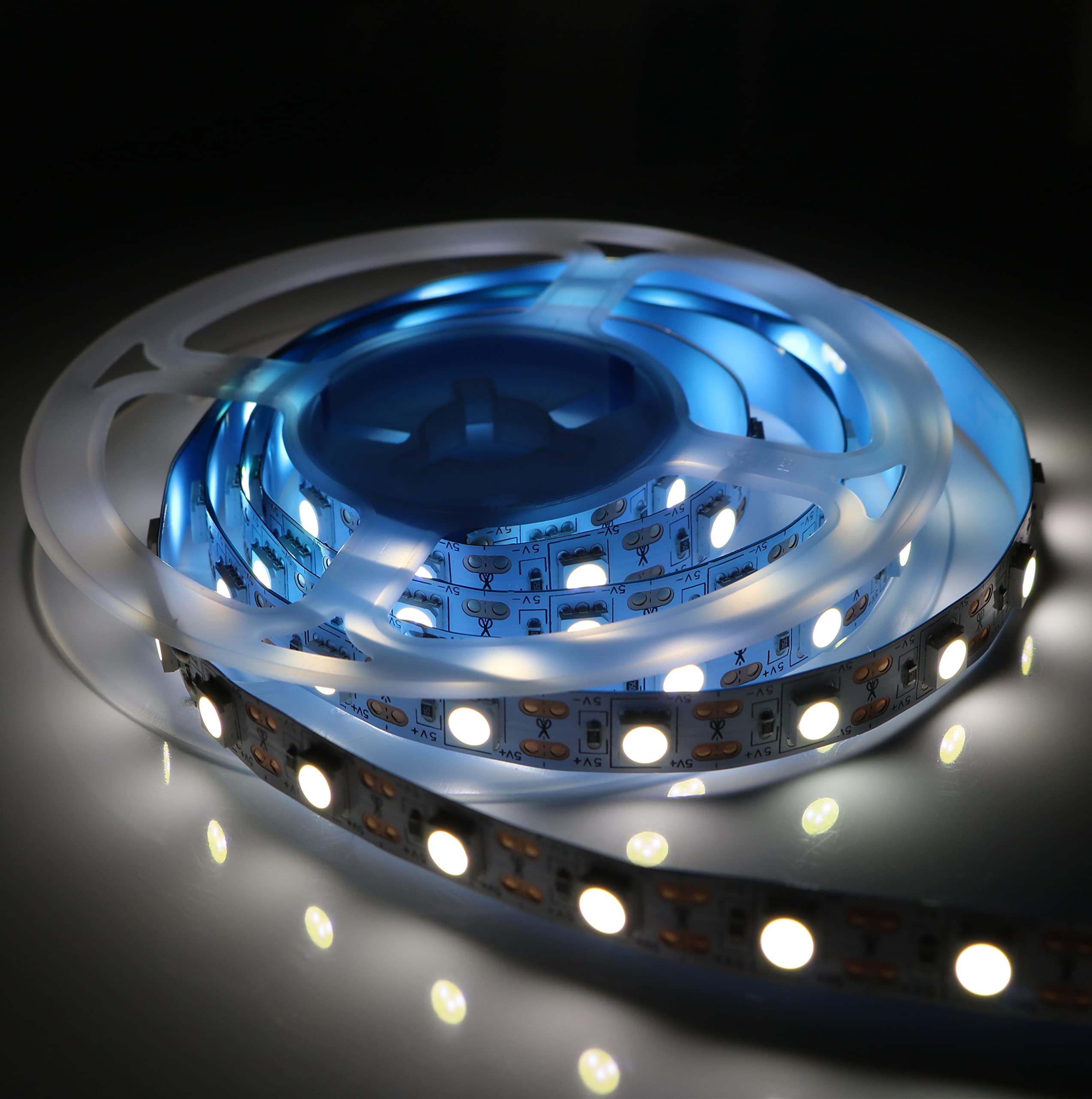 BUYERTIME 2M/6.56ft 120LEDs USB SMD5050 LED Strip Light 5V USB Powered Flexible LED Tape Lights for TV Backlight, Computer, Laptop, Room DIY Decoration (White) — image 1